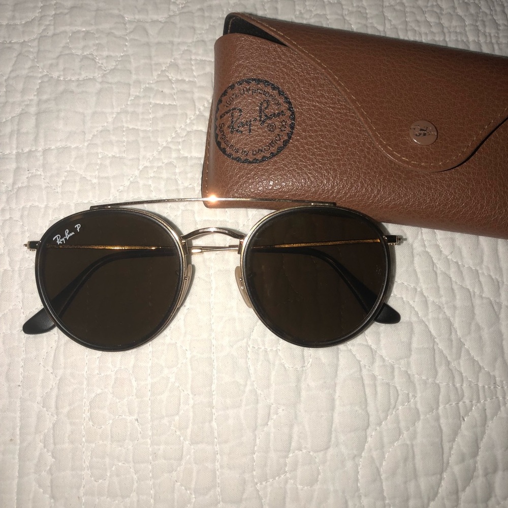 AUTHENTIC Ray Ban Round Double Bridge Aviator